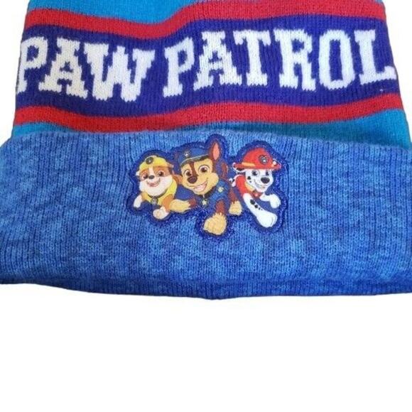 Toddler Paw Patrol Winter Hat for Toddler 2T-5T Boys Chase Mashall Rubble GUC - Picture 2 of 7